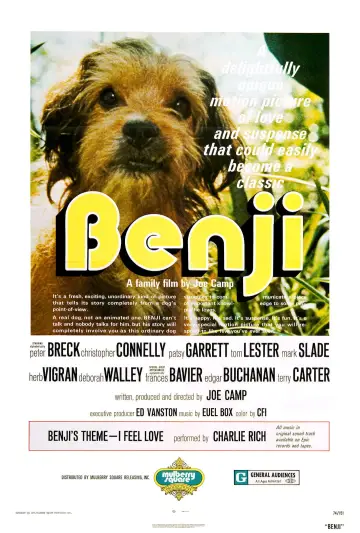 Poster to the movie "Benji" #1117416