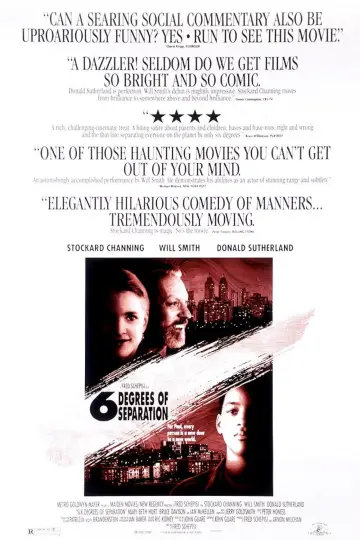 Poster to the movie "Six Degrees of Separation" #1038790