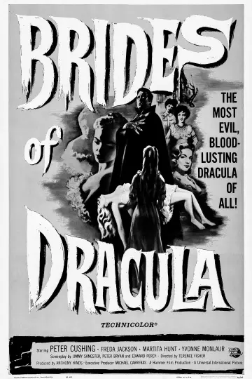 Poster to the movie "The Brides of Dracula" #1048158