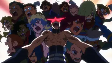 Backdrop to the movie "Gurren Lagann the Movie: The Lights in the Sky Are Stars" #941053