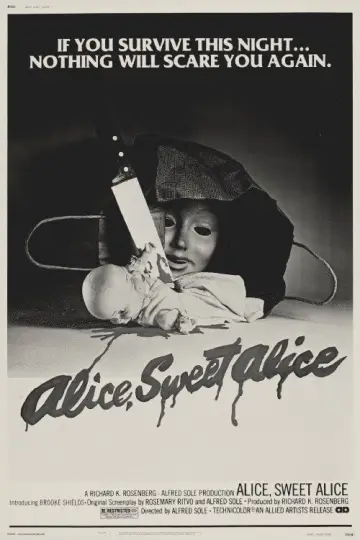 Poster to the movie "Alice, Sweet Alice" #1186614