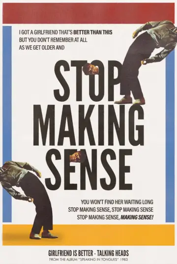 Poster to the movie "Stop Making Sense" #1199749