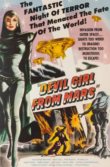 Poster to the movie "Devil Girl from Mars" #1147016