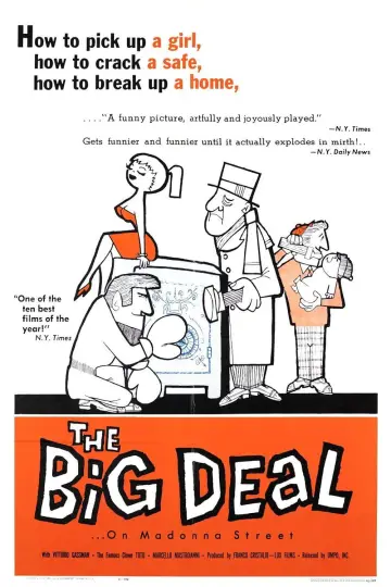 Poster to the movie "Big Deal on Madonna Street" #750623