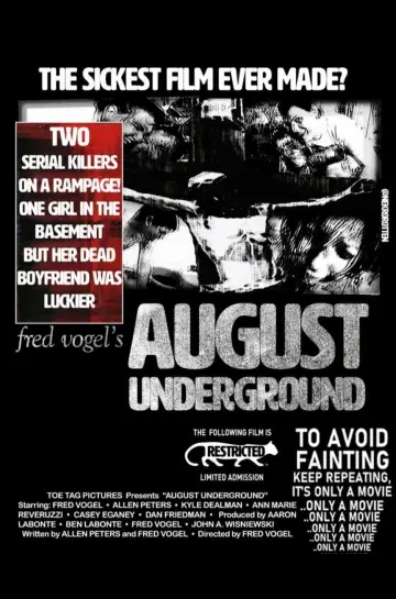 Poster to the movie "August Underground" #856066