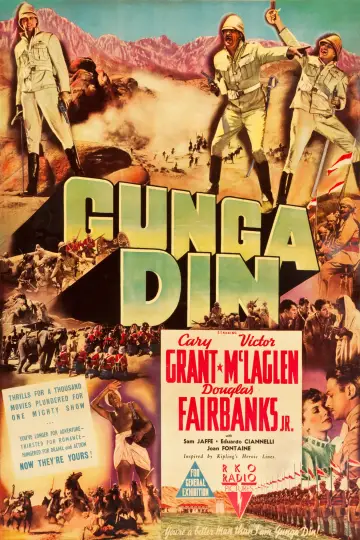 Poster to the movie "Gunga Din" #1103692