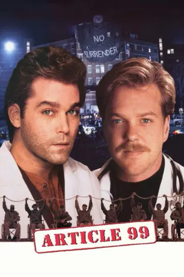 Poster to the movie "Article 99" #860688