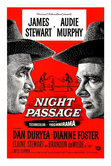 Poster to the movie "Night Passage" #1092658