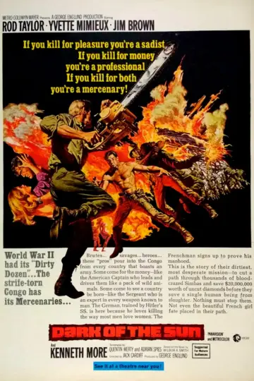 Poster to the movie "Dark of the Sun" #1118495