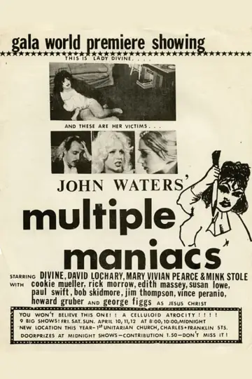Poster to the movie "Multiple Maniacs" #818442