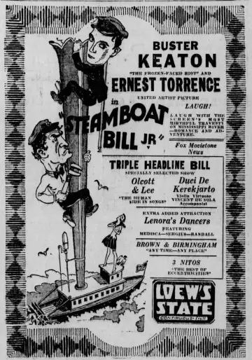 Poster to the movie "Steamboat Bill, Jr." #1092555