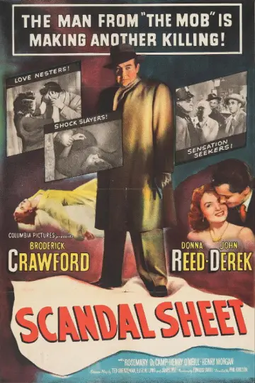 Poster to the movie "Scandal Sheet" #1137813