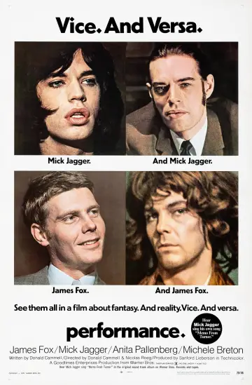 Poster to the movie "Performance" #1102441