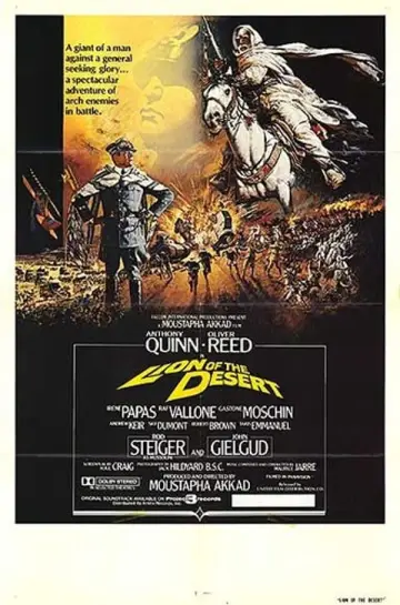Poster to the movie "Lion of the Desert" #348241