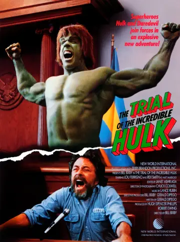 Poster to the movie "The Trial of the Incredible Hulk" #1086686
