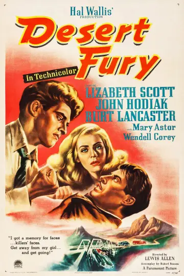 Poster to the movie "Desert Fury" #1105375