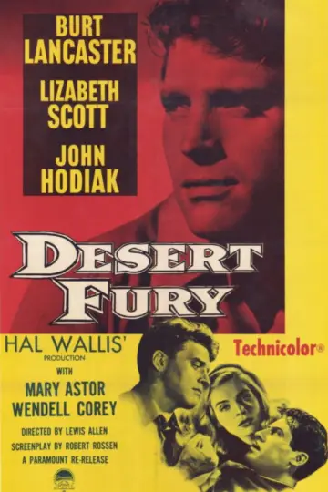 Poster to the movie "Desert Fury" #1105380