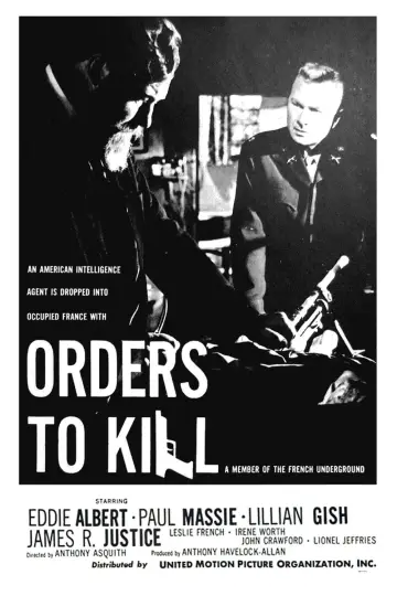 Poster to the movie "Orders to Kill" #1036777