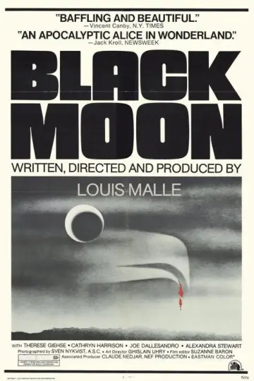 Poster to the movie "Black Moon" #1128123