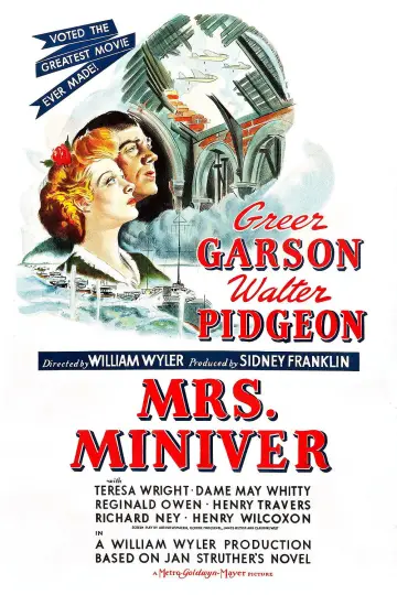 Poster to the movie "Mrs. Miniver" #1031446