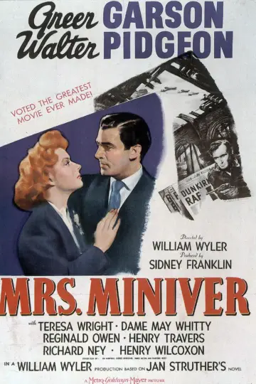 Poster to the movie "Mrs. Miniver" #1031456