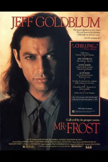 Poster to the movie "Mr. Frost" #1195258