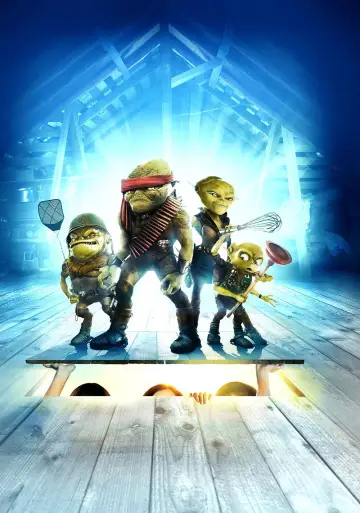 Poster to the movie "Aliens in the Attic" #873273