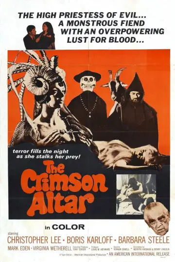 Poster to the movie "Curse of the Crimson Altar" #1108412