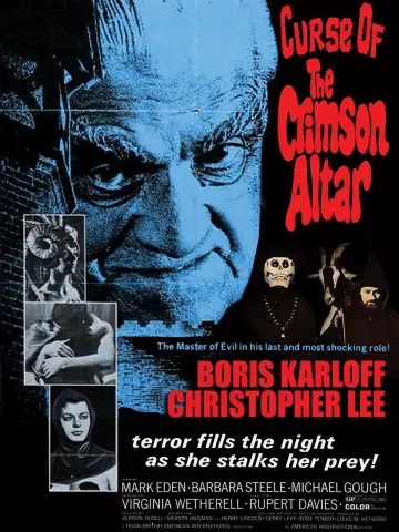 Poster to the movie "Curse of the Crimson Altar" #1108417