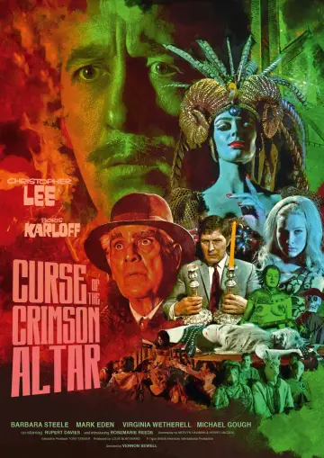 Poster to the movie "Curse of the Crimson Altar" #1108418