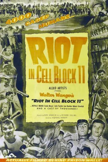 Poster to the movie "Riot in Cell Block 11" #1068740