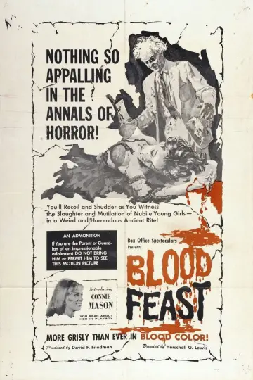 Poster to the movie "Blood Feast" #1126036