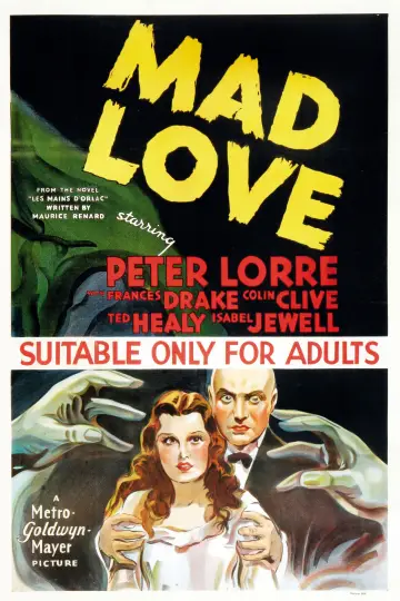 Poster to the movie "Mad Love" #657733