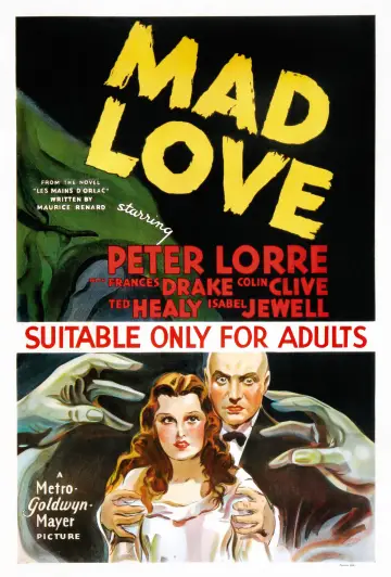 Poster to the movie "Mad Love" #657737