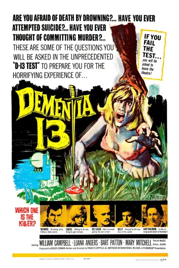 Poster to the movie "Dementia 13" #1047146