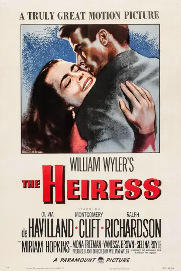 Poster to the movie "The Heiress" #1060395