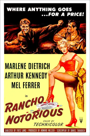 Poster to the movie "Rancho Notorious" #1091934