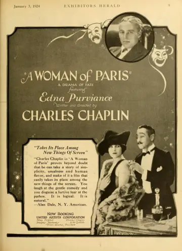 Poster to the movie "A Woman of Paris: A Drama of Fate" #1096010