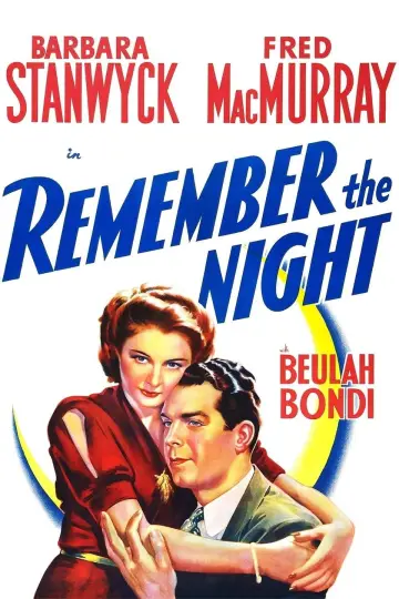 Poster to the movie "Remember the Night" #1090471