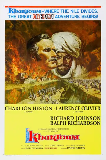 Poster to the movie "Khartoum" #742293