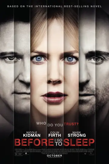 Poster to the movie "Before I Go to Sleep" #863597