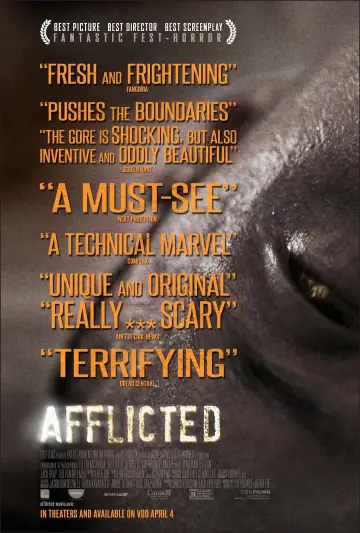 Poster to the movie "Afflicted" #1060012