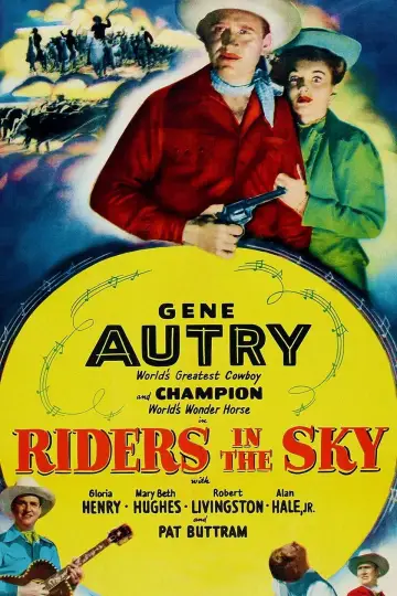 Poster to the movie "Riders in the Sky" #1108857
