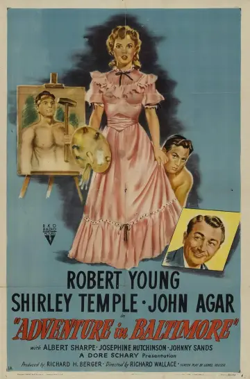 Poster to the movie "Adventure in Baltimore" #1037769