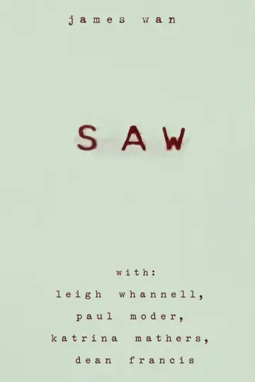 Poster to the movie "Saw" #992793