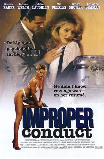 Poster to the movie "Improper Conduct" #946381