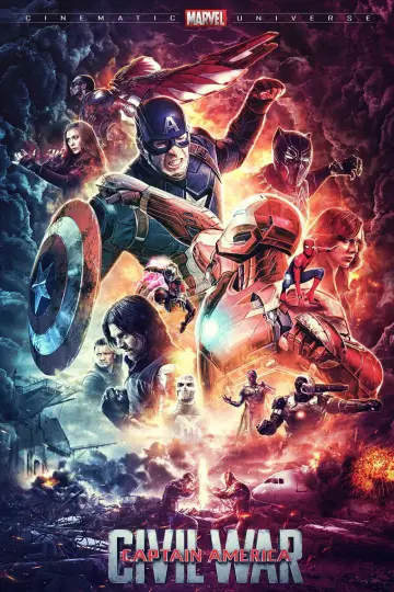 Poster to the movie "Captain America: Civil War" #748733