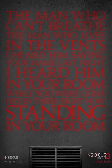 Poster to the movie "Insidious: Chapter 3" #59224