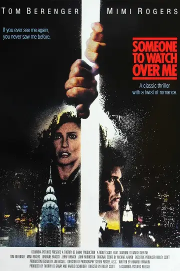 Poster to the movie "Someone to Watch Over Me" #1068895