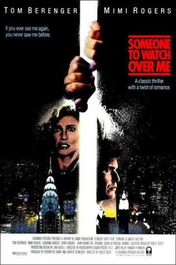 Poster to the movie "Someone to Watch Over Me" #1068898